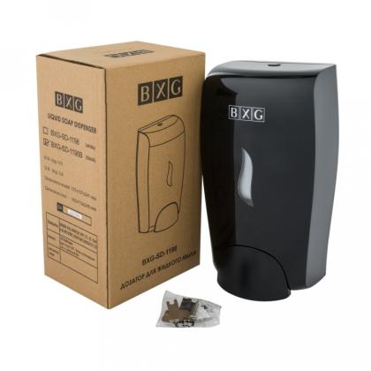 Диспенсер BXG SD-1198В для мыла жидкого 1л, пластик, цв.черный