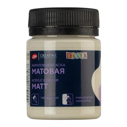 Краска акриловая матовая "Декола" 259 слоновая кость, 50 мл., банка