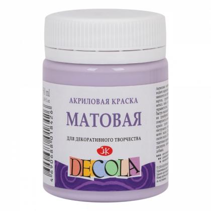 Краска акриловая матовая "Декола" 626 лиловая, 50 мл., банка