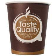 Стакан картонный 250мл, 1сл., 50шт/упак, Taste Quality