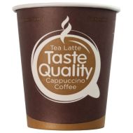Стакан картонный 250мл, 1сл., 50шт/упак, Taste Quality