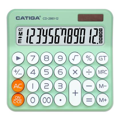 Кальк. наст. 12р. CD-2861-12 Catiga св.-зеленый, пласт., 145*152*42 мм