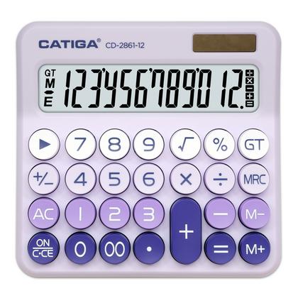 Кальк. наст. 12р. CD-2861-12 Catiga фиолетовый, пласт., 145*152*42 мм
