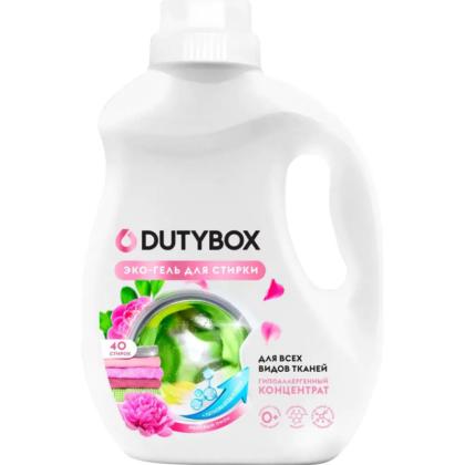 Средство д/стирки Dutybox 2в1 1 л экологичное, с пятновыводителем, гель-концентрат, цветочный аромат