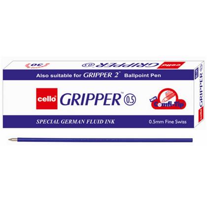 Стержень шарик., пласт., 0,5 мм "Gripper" синий
