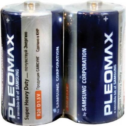 бат_гальв. эл-т солевой 1,5 V R20 2шт. Pleomax 