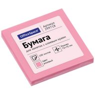 Бумага д/з на кл. осн. 76*76 мм "OfficeSpace" 100 л. розовый 