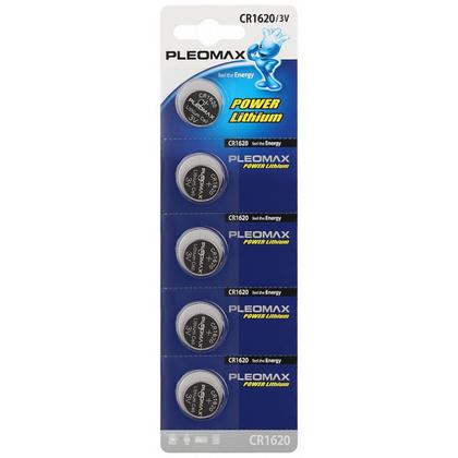 бат_гальв. литиевый дисковый 3 V  CR1620 PLEOMAX Samsung (5шт)