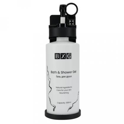 Дозатор BXG-SD-1011 для мыла жидкого/геля для душа 0,3л, пластик, цв.белый
