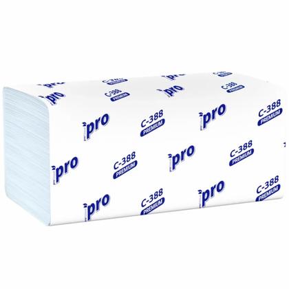 Полотенца бумажные  PROtissue V - сложение 180 листов, 3 слоя, 100% целлюлоза