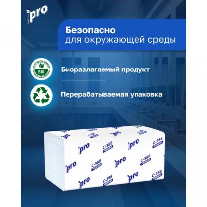 Полотенца бумажные  PROtissue V - сложение 180 листов, 3 слоя, 100% целлюлоза