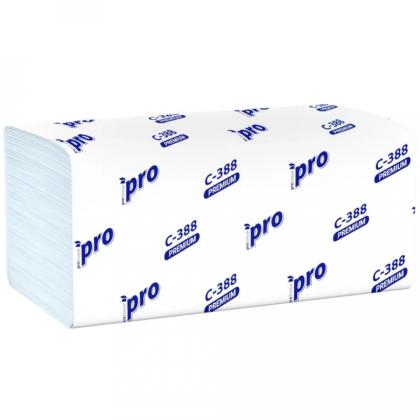 Полотенца бумажные  PROtissue V - сложение 180 листов, 3 слоя, 100% целлюлоза