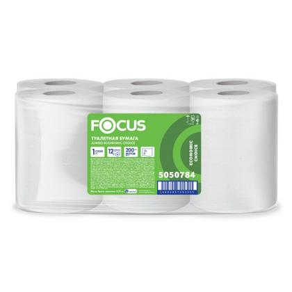 Бумага туалетная  Focus Eco 200м, 1 слой, 100% целлюлоза