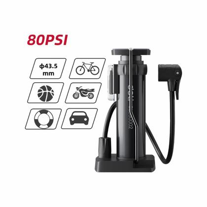 Насос велосипедный ножной Deli YS EDL880002 5.5bar/80psi