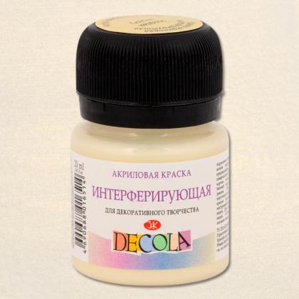 Краска акриловая интерферирующая "Декола" 322 розовая, 20 мл., банка