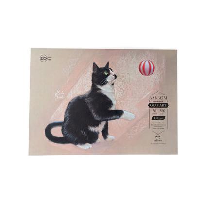 Скетчбук для пастели "GrafArt" с абразивным покрытием, 280 г/м2, А4, 20 л.