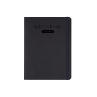 Скетчбук для графики "GrafArt white" 15*20 см, 160 г/м2, 20 л., черный