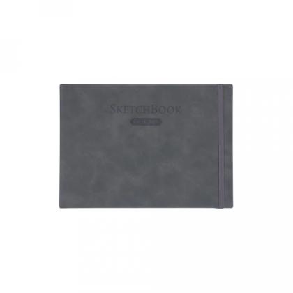 Скетчбук для графики "GrafArt white" А5, 160 г/м2, 50 л., серый, горизонтальный