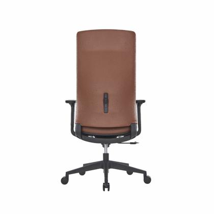 Кресло д/руководителя SitZone CH-366A нат. кожа, черный, крестов. пластик, регулир. подголов., регулир. подлокотн.