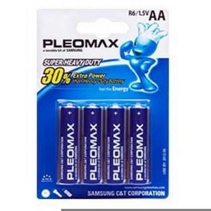 бат_гальв. эл-т солевой 1,5 V R6  4 шт. Pleomax Samsung