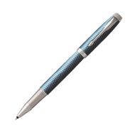 Ручка роллер "IM Premium Blue Grey CT" 0,5 мм, метал., подарочн. упак., синий/серый, стерж. черный