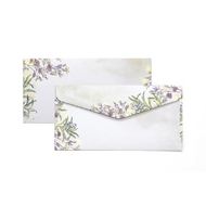 конверт 110*220, DL, ARGO, цветочный принт 280195,120г, треуг.клапан, клей. 1 шт.