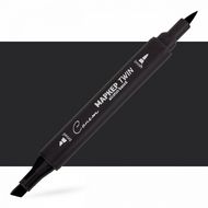 Маркер перм., худ. "Сонет Twin Brush" черный