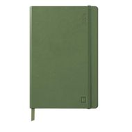 Еженедельник датир. А5 148*210 мм 80 л., клетка "Rhodia" тверд. переплет, кожзам., зеленый 2026