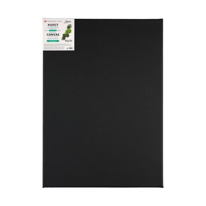 Холст на подрамнике 60*80 см "Ладога" 100% хлопок, 380 г/м2, черный акриловый грунт, среднее зерно