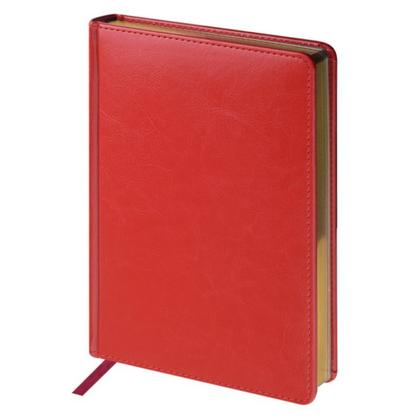 Ежедневник датир. А5 146*206 мм, 336 стр., лин. "Sidney Nebraska" тверд. обл. кожзам., красный, срез золотистый 2026