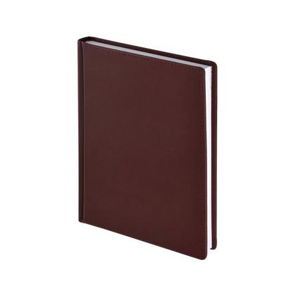 Ежедневник датир. A5 146*206 мм, 336 стр., лин. "Velvet" тверд. обл. кожзам., бордовый 2026
