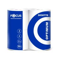 Бумага туалетная  Focus Optimum 21,6м, 2 слоя, 4 рул, 100% целлюлоза