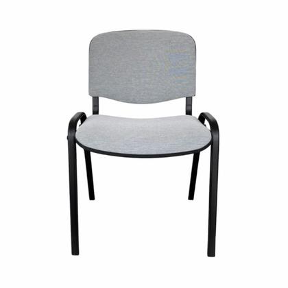 Стул д/посетителей NOWY STYL ИЗО BL KNISA LIGHT GREY ткань, св.-серый