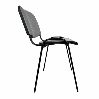 Стул д/посетителей NOWY STYL ИЗО BL KNISA LIGHT GREY ткань, св.-серый