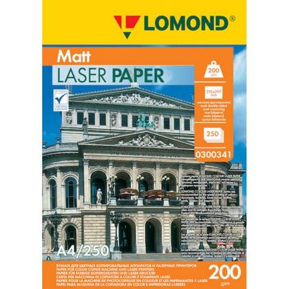 Фотобумага А4, 200 г/м, 250 л., матов., для лазер. печ., двустор. "Lomond"