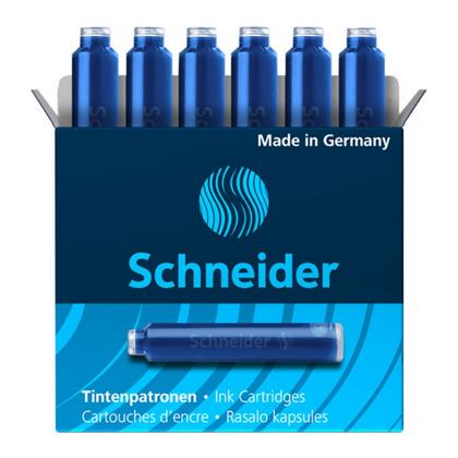 Чернильный патрон "Schneider" 6 шт/уп., синий