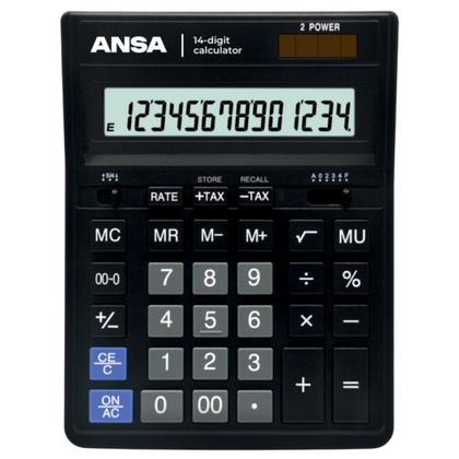 Кальк. наст. 14р. AN554S Ansa черный 206*157*32 мм