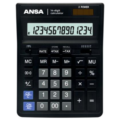 Кальк. наст. 14р. AN554S Ansa черный 206*157*32 мм