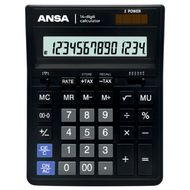 Кальк. наст. 14р. AN554S Ansa черный 206*157*32 мм