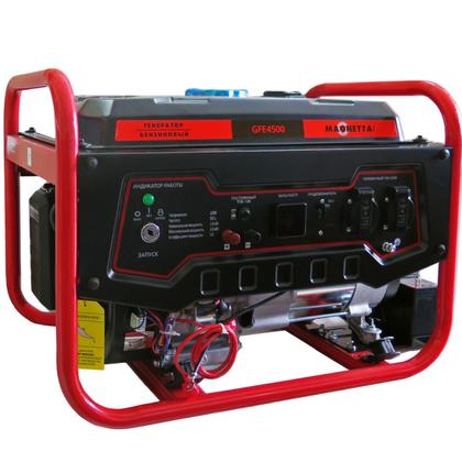 Генератор бензиновый Magnetta GFE4500 2,9 кВт, 220 В, объем бака 15 л, медная обмотка