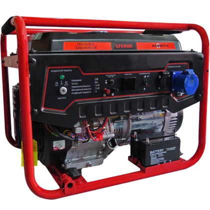 Генератор бензиновый Magnetta GFE9000 7 кВт, 220 В, объем бака 25 л, медная обмотка