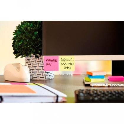 Бумага д/з на кл. осн. 76*76 мм "Post-it Notes" 100 л., желтый неон
