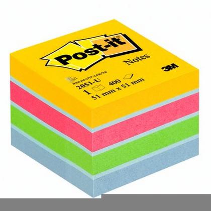 Бумага д/з на кл. осн. 51*51 мм "Post-it Classic. Мармелад" 4 цвета, 400 л.