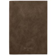 Ежедневник датир. А5 140*200 мм, 352 стр., тонир., лин. "365days" мягк. искуств. замша, шоколадный 2026