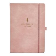 Ежедневник недатир. А5 140*200 мм, 320 стр., тонир., лин. "Grace" тверд. обл. кожзам., на резинке, розовый
