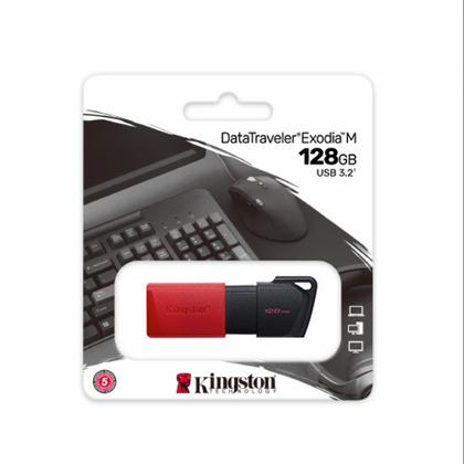 Карта памяти USB Flash 3.2 128 Gb DTXM, пластик, Kingston Exodia