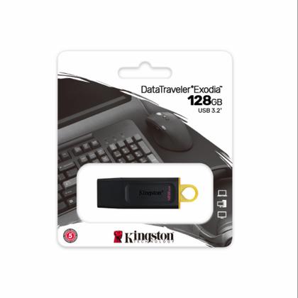 Карта памяти USB Flash 3.2 128 Gb DTX, пластик, Kingston Exodia