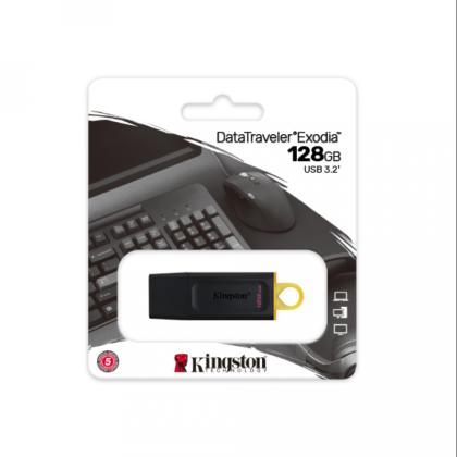 Карта памяти USB Flash 3.2 128 Gb DTX, пластик, Kingston Exodia