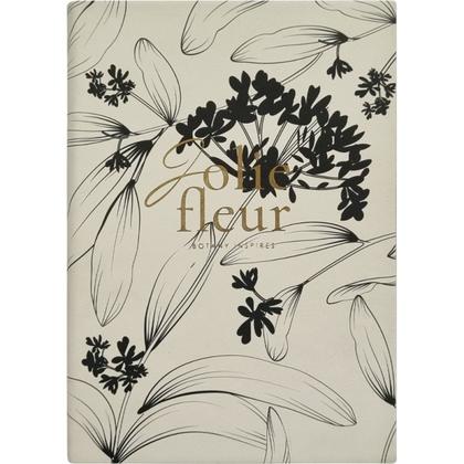 Ежедневник датир. А5 140*200 мм, 352 стр., тонир. "Fleur" мягк. обл. кожзам., молочный 2026