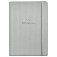 Ежедневник датир. А5 140*200 мм, 352 стр., тонир. "Intent" мягк. обл. кожзам., на резинке, св.-серый 2026